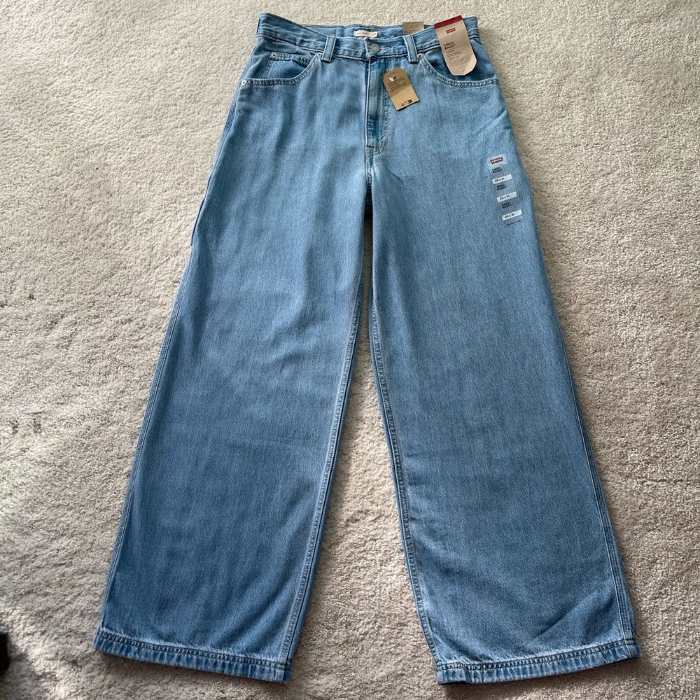 NWT Levi's Cinch Baggy High Rise Women's Jeans Size 29/31 - Picture 2 of 13